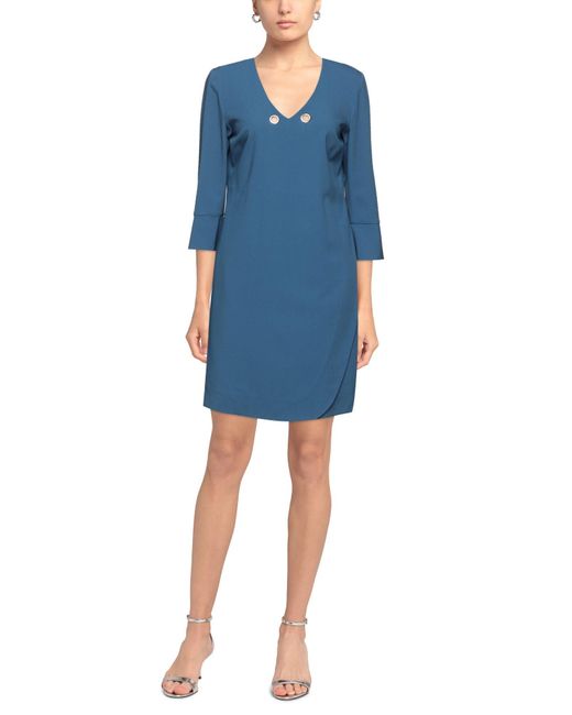 SEVENTY SERGIO TEGON Blue Mini-Kleid