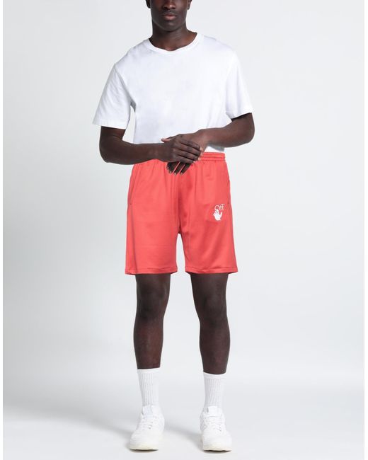 Off-White c/o Virgil Abloh Red Shorts & Bermuda Shorts for men