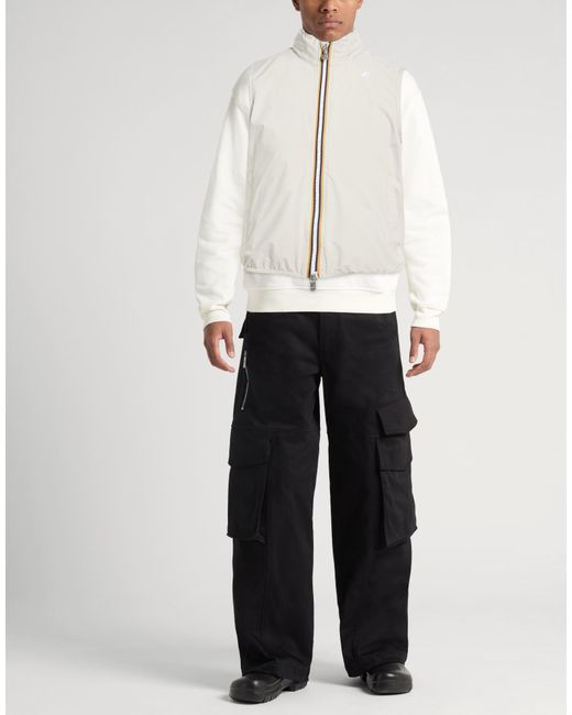 K-Way White Vest Polyester, Polyurethane for men