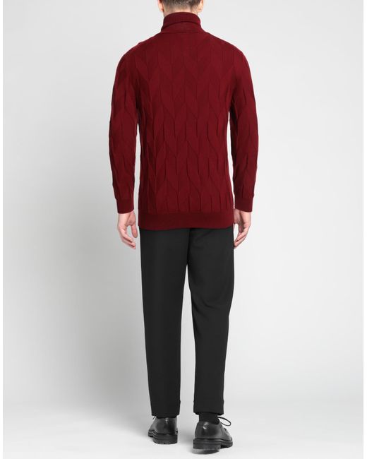 +39 Masq Rollkragenpullover in Red für Herren
