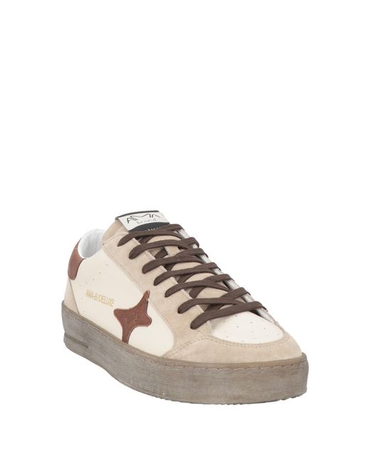 AMA BRAND Pink Sneakers Leather for men