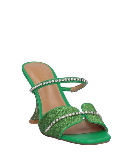 Emanuélle Vee Green Sandals
