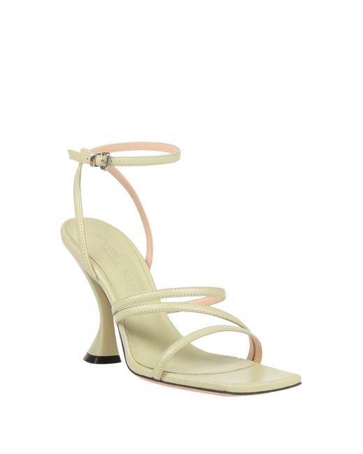 Evaluna Metallic Sandals Leather