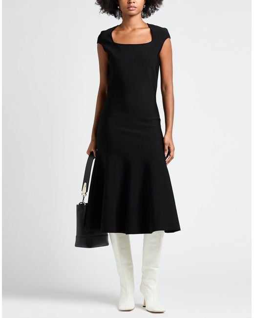 McQueen Black Midi Dresses