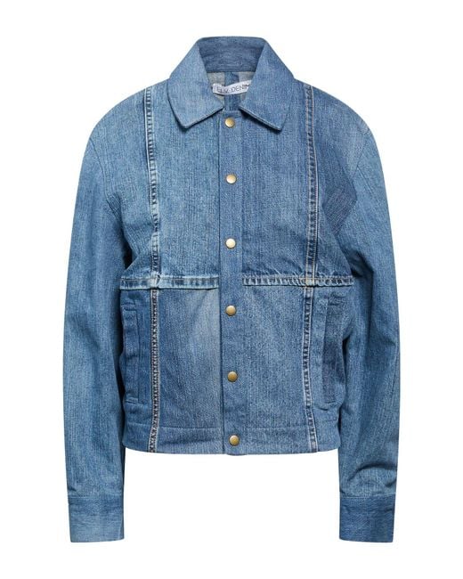 E.L.V. Denim Blue Denim Outerwear Cotton, Elastane