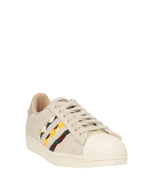 Adidas Originals Natural Ivory Sneakers Textile Fibers, Leather for men