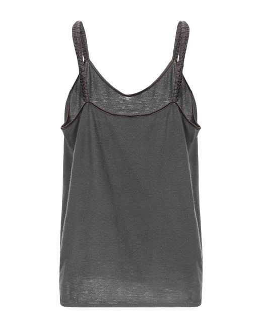 Armani Collezioni Gray Top Cashmere, Polyester