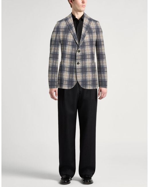 Circolo 1901 Gray Blazer Cotton, Elastane for men