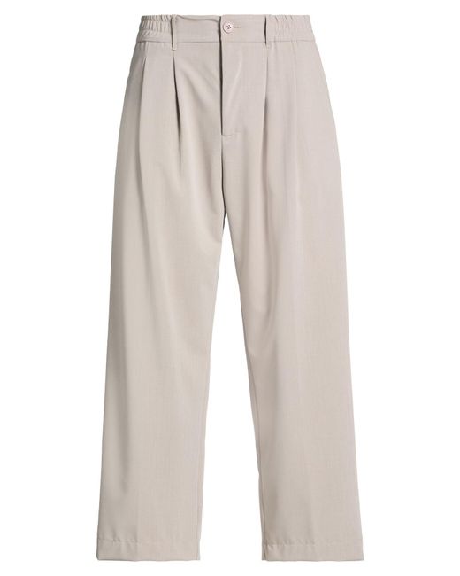 gavroche paris White Pants Polyester, Viscose, Elastane for men