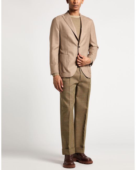 Boglioli Brown Blazer Virgin Wool for men
