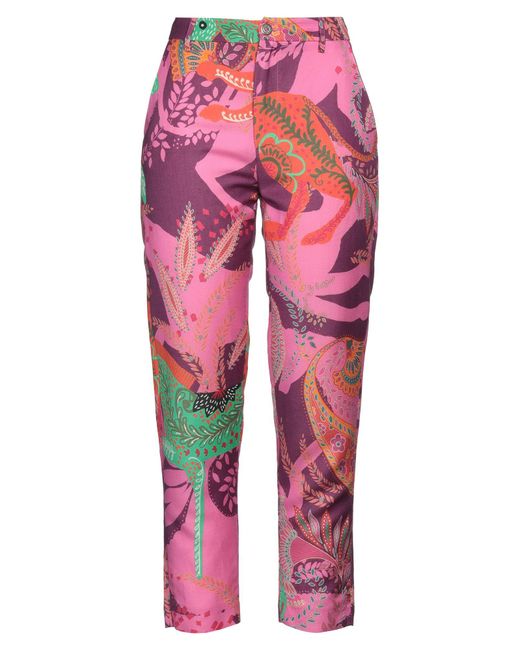 VIRNA DRÒ® Pink Pants Linen, Viscose