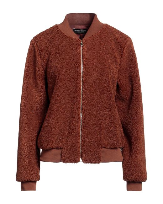 VANESSA SCOTT Brown Shearling & Teddy