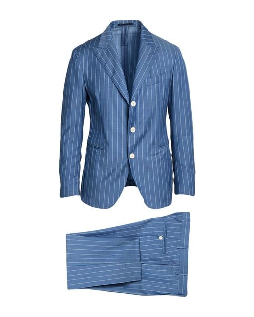 Gabriele Pasini Blue Light Suit Wool for men