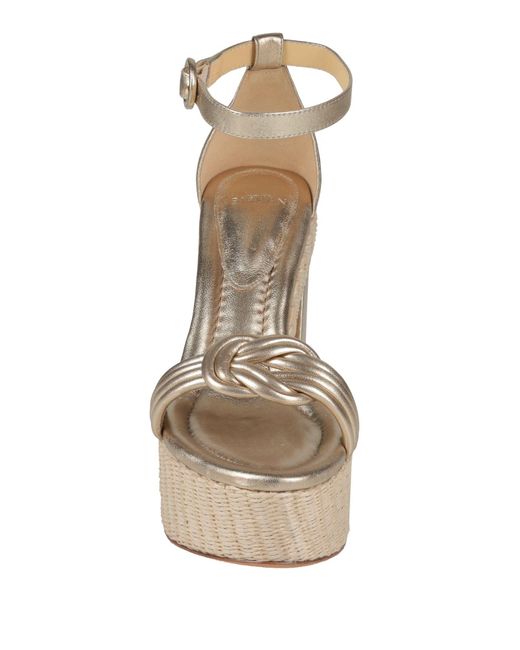 Alexandre Birman Metallic Sandals Leather
