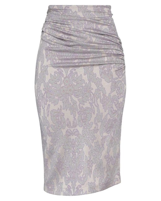 Soallure Gray Midi Skirt