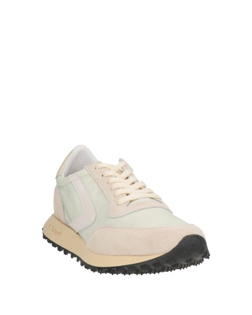 Valsport White Sneakers Leather, Textile Fibers
