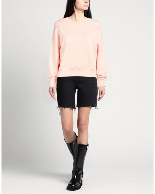 ARMANI EXCHANGE Pink Light Sweatshirt Cotton, Modal