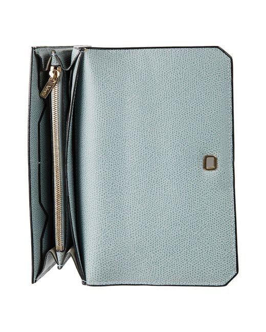 Valextra Blue Wallet