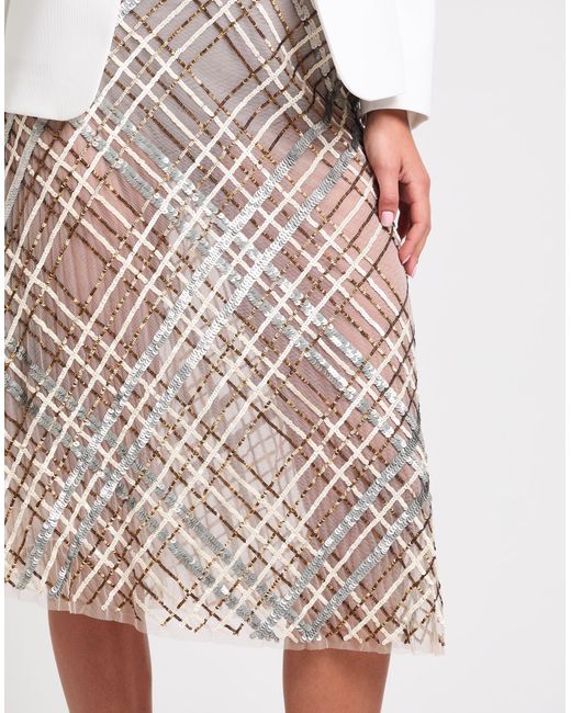 Jupe midi Elisabetta Franchi en coloris White