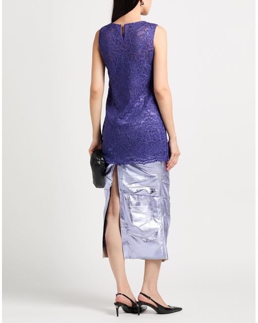 Dolce & Gabbana Purple Mini Dress Viscose, Polyamide