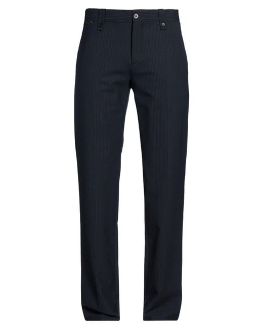 Bikkembergs Blue Midnight Pants Polyester, Virgin Wool, Elastane for men