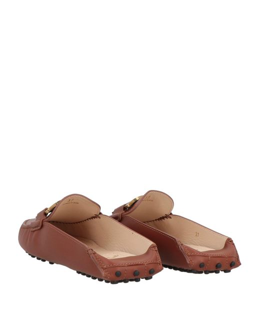 Tod's Brown Mules & Clogs