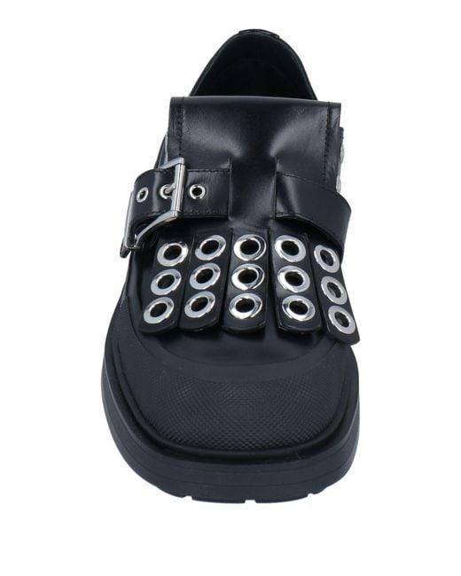 McQueen Black Loafers for men