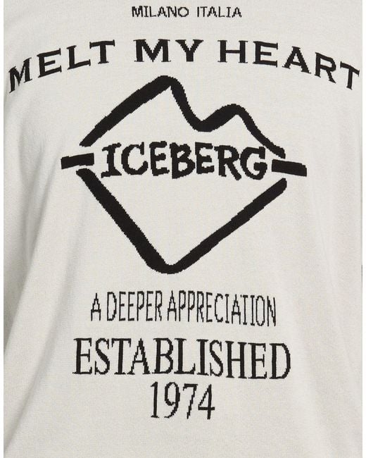 Iceberg Gray Sweaters for men