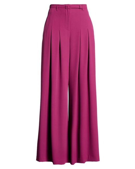 Imperial Purple Pants Polyester, Elastane