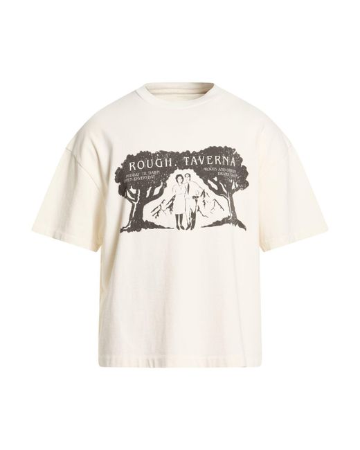 ROUGH White T-Shirts for men