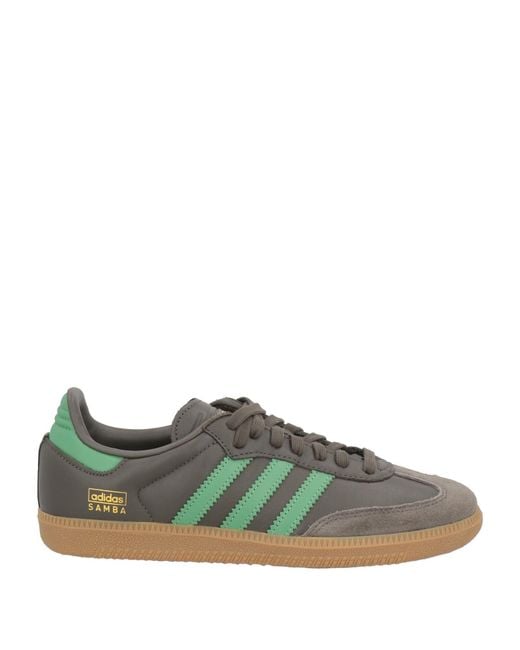 Adidas Originals Green Military Sneakers Leather for men