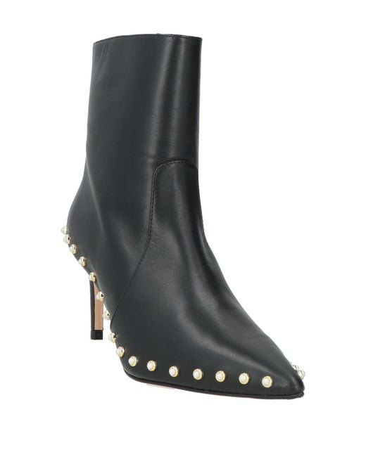 Stuart Weitzman Black Ankle Boots Leather