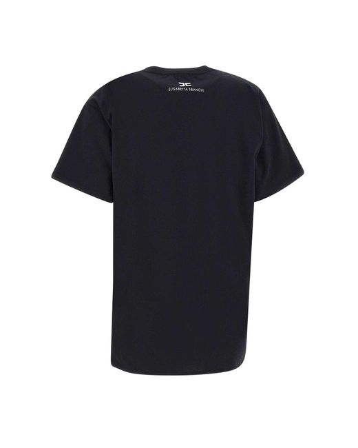 T-shirt Elisabetta Franchi en coloris Black