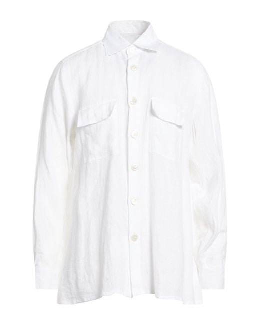 Kiton White Shirt for men