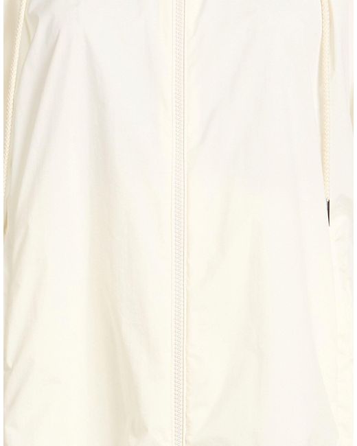 Moncler White Cream Overcoat & Trench Coat Polyamide