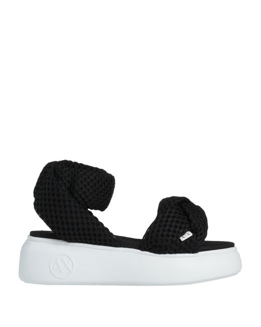 Armani Exchange Black Sandals