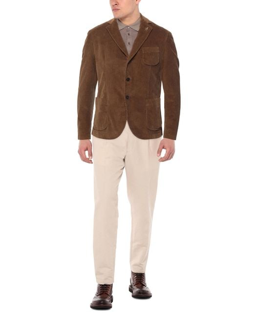 Paoloni Brown Blazer for men