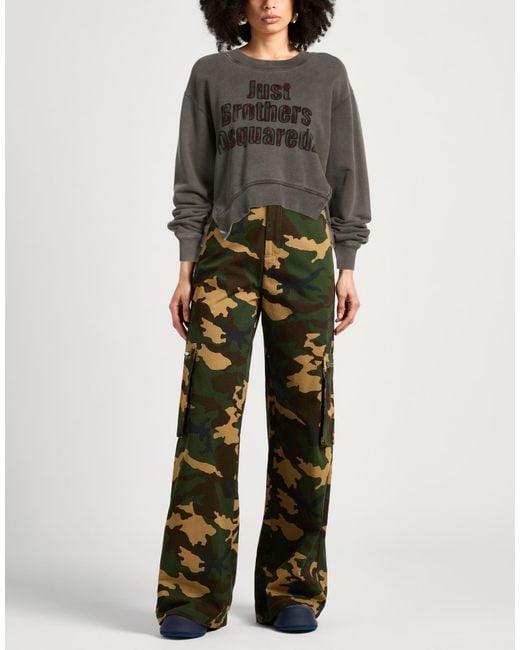 DSquared² Gray Sweatshirt Cotton