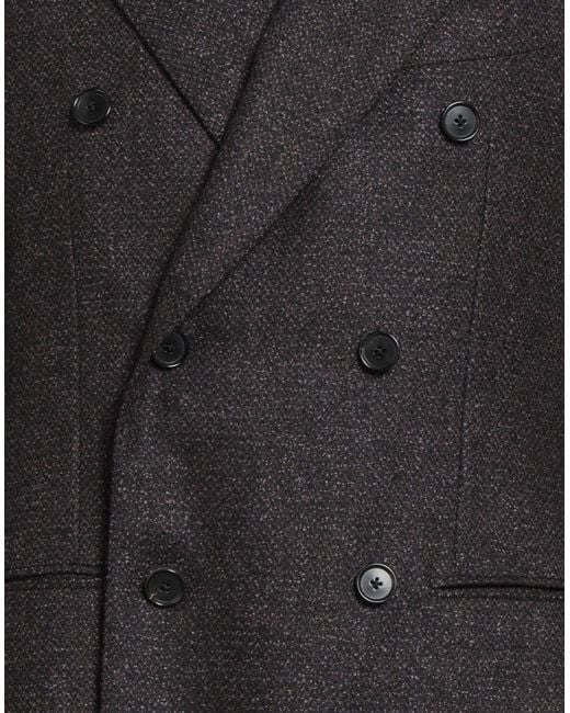 Caruso Black Plum Blazer Wool, Silk, Cashmere for men