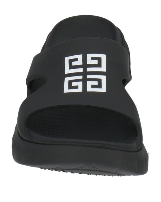Givenchy Black Marshmallow Logo Rubber Slides for men