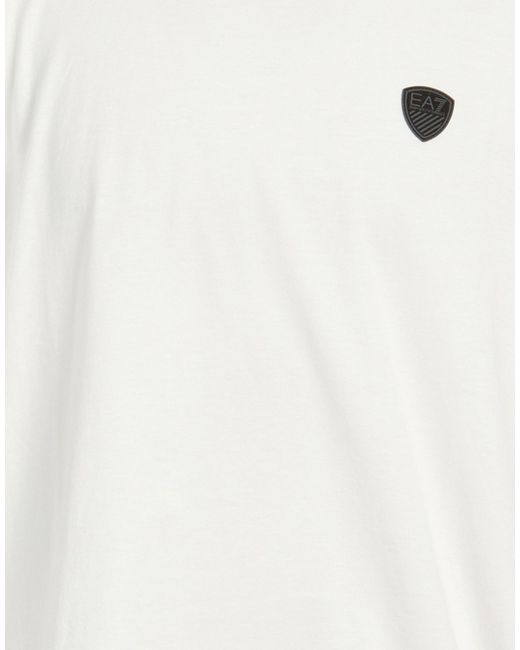 EA7 White T-Shirts for men