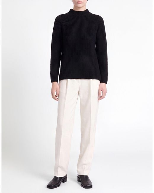 Gentry Portofino Black Turtleneck Virgin Wool, Cashmere