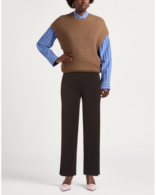 Alpha Studio Black Dark Pants Wool, Viscose, Polyamide, Cashmere