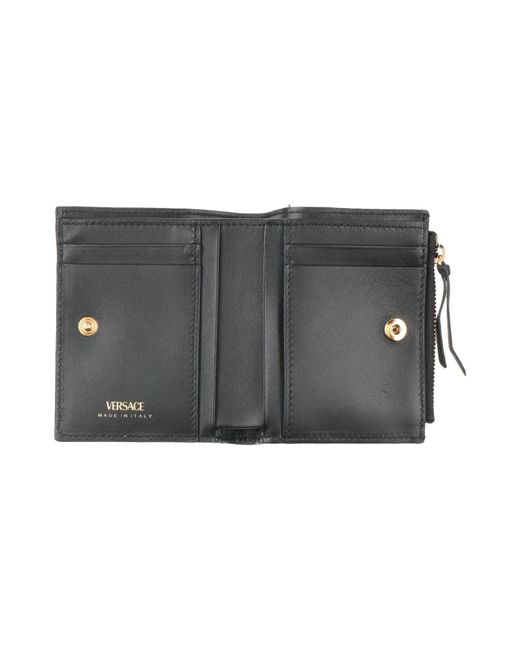 Versace Gray Wallet Leather