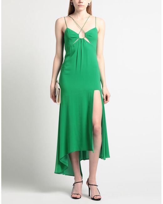 Vestido midi ANDAMANE de color Green