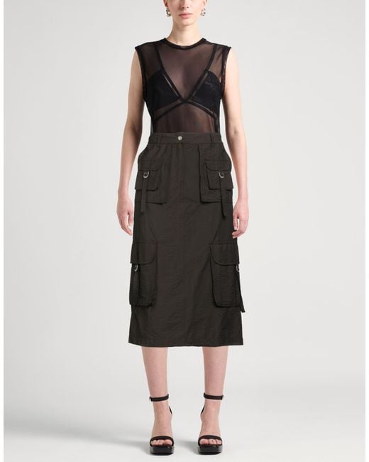 Acne Black Midi Skirt