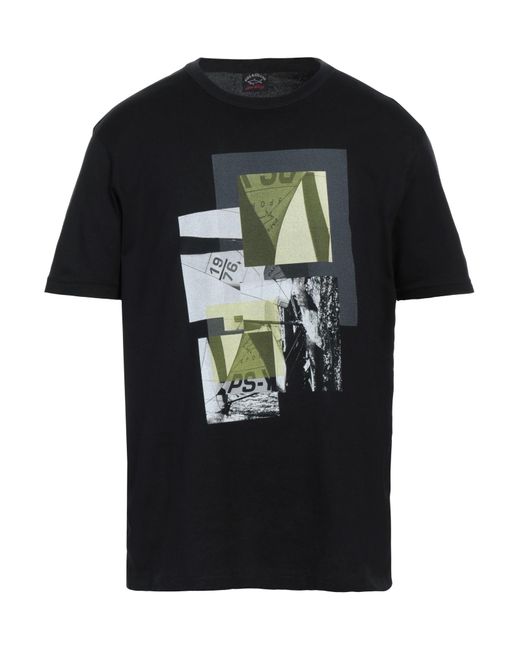 T-shirt di Paul & Shark in Black da Uomo