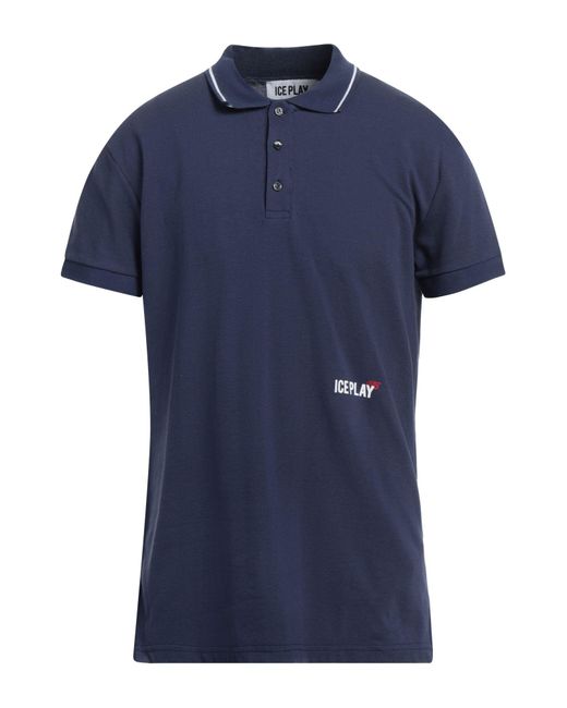 Ice Play Blue Polo Shirt for men