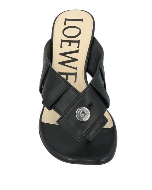 Loewe White Thong Sandal