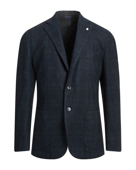Luigi Bianchi Blue Blazer for men